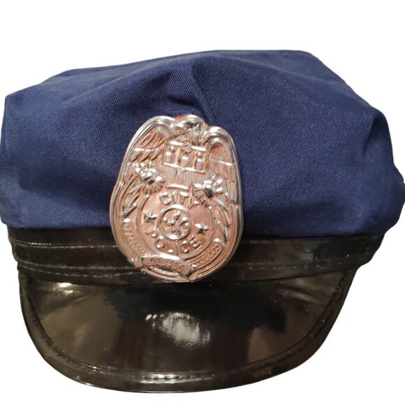 Child’s City Police Costume Hat – Ages 3+, Snapback Adjustable Closure - Picture 1 of 4